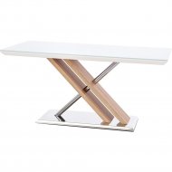 Обеденный стол «Halmar» Nexus, белый/дуб сонома