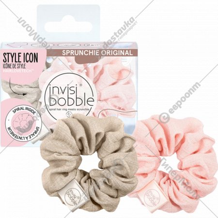 Набор резинок для волос «Invisibobble» Sprunchie Nordic Breeze Go With The Floe, 2 шт
