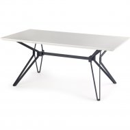 Обеденный стол «Halmar» Pascal, бело-черный