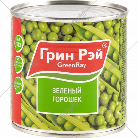 Горошек зеленый консервированный «Green Ray» 425 г