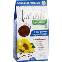 

Хлебцы льняные"OLEOS"(с семенами подсол)