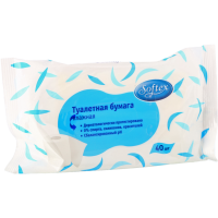 

Влажная туалетная бумага "SOFTEX" 40шт.