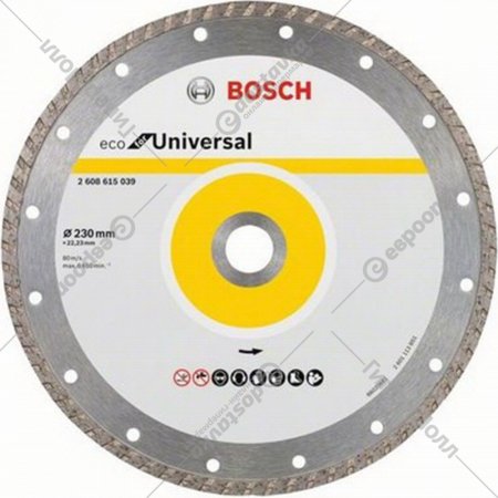 Отрезной диск «Bosch» Turbo Eco, 2608615048