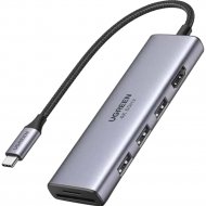 USB-хаб «Ugreen» CM511, Space Gray 60383