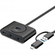 USB-хаб «Ugreen» CR113, Black, 40850