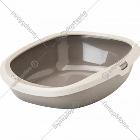 Туалет-лоток «Savic» Gizmo Medium, мокка-гранит/тепло-коричневый, 44х35.5х12.5 см