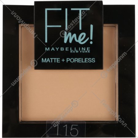 Пудра компактная «Maybelline» FIT me, Матовая кожа + Невидимые поры, тон 115