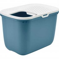 Туалет-лоток «Savic» Hop in, белый/голубой, 58.5х39х39.5 см