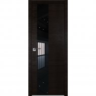 Дверь «ProfilDoors» 5Z Венге кроскут/Черный лак, 200х70 см