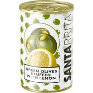 Оливки«SANTARRITA»(с лимоном, ж/б)280г
