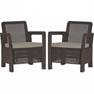 Комплект садовой мебели «Keter» Tarifa 2 Chairs, коричневый