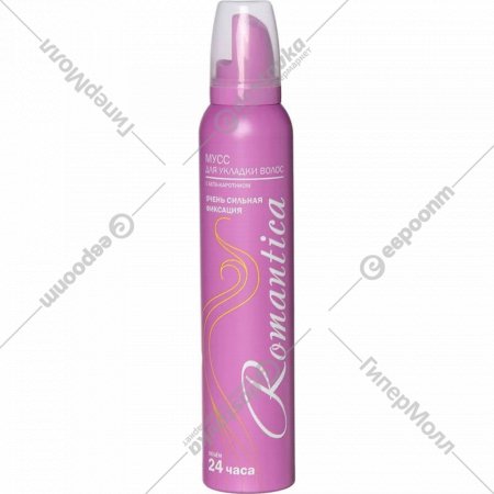 Мусс для волос «Романтика» с бета-каротином, розовый, 200 мл