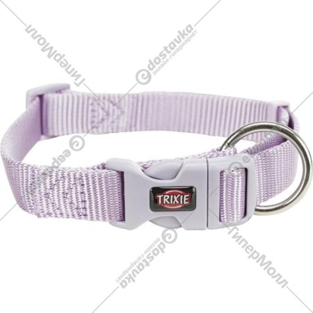 Ошейник «Trixie» Premium Collar, нейлон, светло-сиреневый, размер L-XL, 2.5х40-65 см