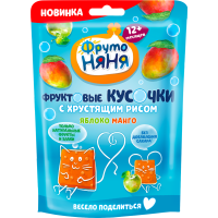 

Кусочки фр."ФРУТОНЯНЯ"(ябл.манг.рис.)42г