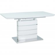 Обеденный стол «Signal» Leonardo 140, раскладной, белый лак