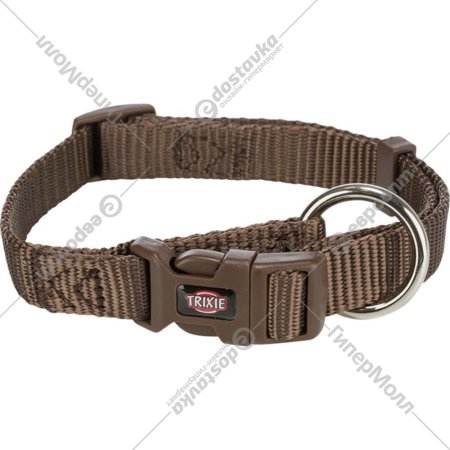 Ошейник «Trixie» Premium Collar, нейлон, ореховый, размер M-L, 2х35-55 см