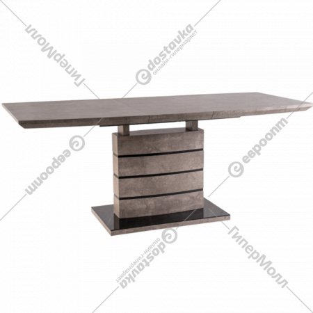 Обеденный стол «Signal» Leonardo 140, раскладной, бетон