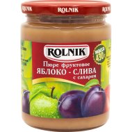 Пюре фруктовое «Rolnik» яблоко-слива с сахаром, 430 г