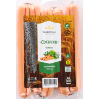 

Сосисики "НЕЖНЫЕ ПОСТН"(пшен)Вкус0.3кг