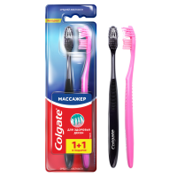 

Зуб.щетка"COLGATE"(Массажер 1+1)роз/черн