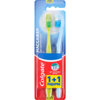 

Зуб.щетка"COLGATE"(Массажер 1+1)гол/желт