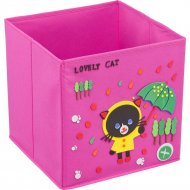 Кофр «Handy Home» Черный кот, 93076, розовый, 300х300х300 мм