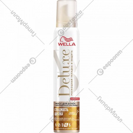 Мусс для волос «Wella Deluxe» обогащенный маслами, 200 мл