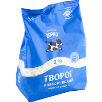 

Творог "КЛАССИЧЕСКИЙ" (2 %, пак/пл) 350г