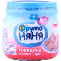 

Пюре "ФРУТОНЯНЯ" (говядина) 80г