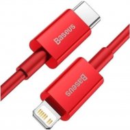 Кабель «Baseus» Superior, Fast Charging Data Type-C to iP PD 20W, Red, CATLYS-A09, 1 м