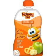 Пюре фруктовое Honey Kid яблоко, банан с печеньем, 90 г