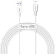 Кабель «Baseus» Superior, Fast Charging Data USB to Type-C 66W, White, CATYS-A02, 2 м