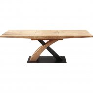 Обеденный стол «Halmar» Sandor 3, раскладной, дуб золотой/черный