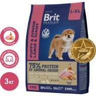 Корм для собак «Brit» Premium, Puppy and Junior Large and Giant, с курицей, 5049974 3 кг
