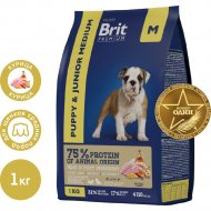 Корм для щенков «Brit» Premium, Puppy and Junior Medium, с курицей, 5049912 1 кг