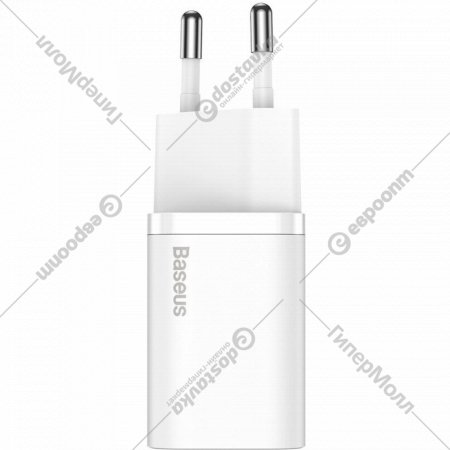 Сетевое зарядное устройство «Baseus» Super Si Quick Charger 1C 25W EU White, CCSP020102