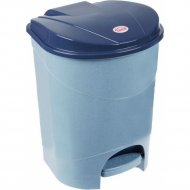 Контейнер для мусора «Idea» голубой мрамор, 11л