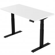 Письменный стол «Smartstol Slim» 120х80х1.8, белый+черный