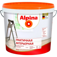

Краска"ALPINA"(Практичная инт,бел.)10л