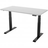 Письменный стол «Smartstol Slim» 140х80х1.8, серый камень+черный