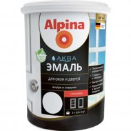 Эмаль «Alpina» Аква, глянцевая, белый, 900 мл