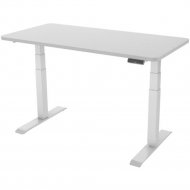 Письменный стол «Smartstol Slim» 120х80х1.8, серый камень+белый