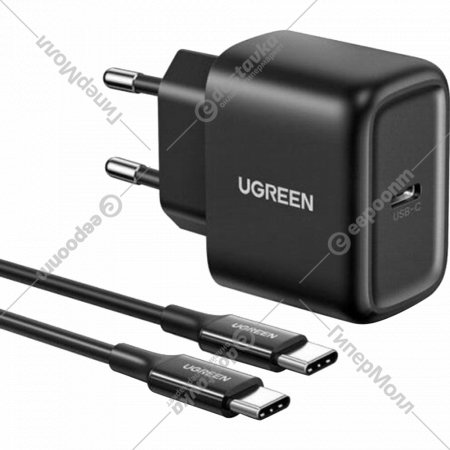 Сетевое зарядное устройство «Ugreen» CD250, Black, 50581
