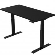 Письменный стол «Smartstol Slim» 120х80х1.8, черный+черный