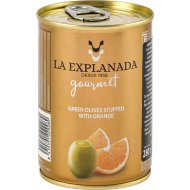Оливки «La Explanada» фар­ши­ро­ван­ные пастой из апельсинов, 300 мл