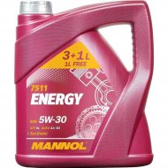 Масло моторное «Mannol» Energy 5W-30 Api SL A3/B3, 4 л