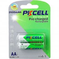 Набор аккумуляторов «PKCELL» AA2600-2B, 2 шт
