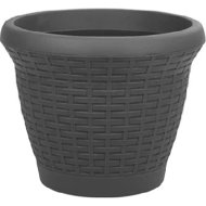 Горшок для цветов «Serinova» Rattan №4, 20-HS0411102-200100, антрацит, 15 л