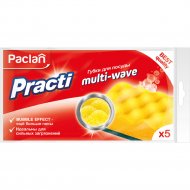 Губки для посуды «Paclan» Practi Multi-Wave, 409153, 5 шт