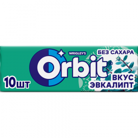 Же­ва­тель­ная ре­зин­ка «Orbit» эв­ка­липт, 13.6 г